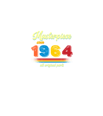 masterpiece all original parts since 1964, mesterdarab, etalon minta farmerkék pólón