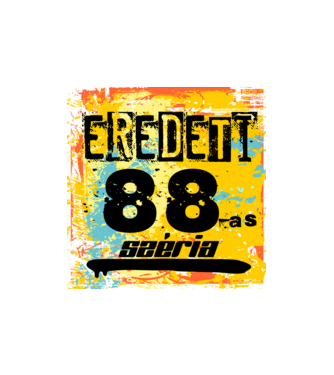 eredeti széria grunge graffiti 88-as, 1988 minta homokszín pólón