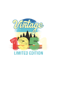 vintage évszám, limited edition, 1951-ben születetteknek minta fehér pólón