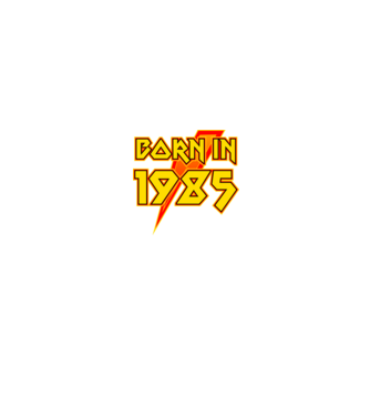 heavy metal born in 1985 minta fekete pólón