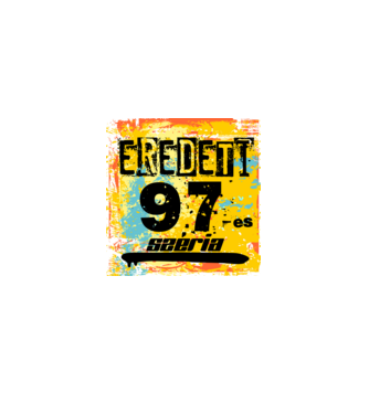 eredeti széria grunge graffiti 97-es, 1997 minta fekete pólón