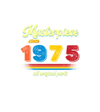 masterpiece all original parts since 1975, mesterdarab, etalon minta homokszín pólón