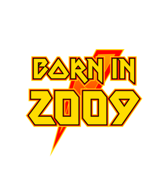 heavy metal born in 2009 minta fehér pólón