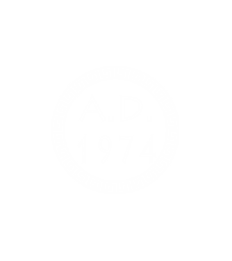A.D. anno domini 1974 minta fehér pólón
