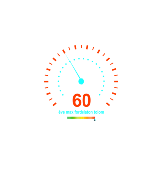 60 éve max fordulaton tolom, sebességmérő minta fekete pólón