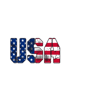 USA, AMEIKA, EGYESÜLT ÁLLAMOK GRUNGE minta fehér pólón