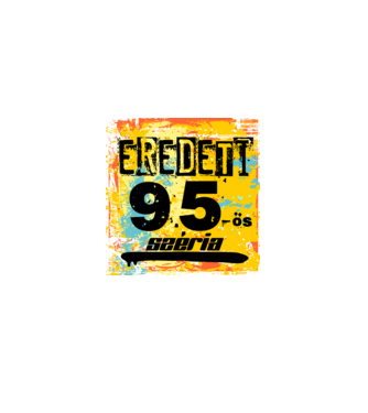 eredeti széria grunge graffiti 95-es, 1995 minta fekete pólón