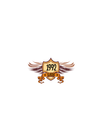 classic szülinapi embléma 1992 minta fekete pólón