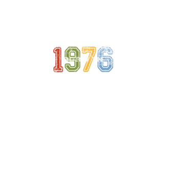 born in 1976 születésnapi felirat minta fekete pólón