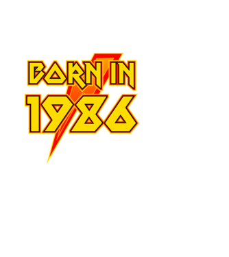 heavy metal born in 1986 minta fehér pólón