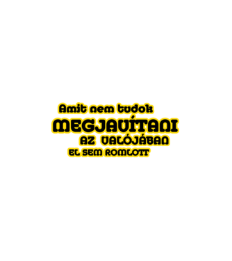 MEGJAVÍTANI minta fehér pólón