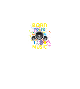born to be music születésnapi DJ ,1986-ban született minta fekete pólón