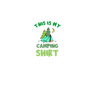 this is my camping shirt color minta fehér pólón