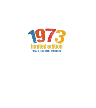 1973 limited edition ,all original parts,retro születésnapi évszám minta fekete pólón