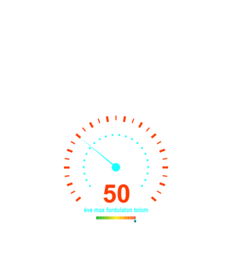 50 éve max fordulaton tolom, sebességmérő minta fekete pólón
