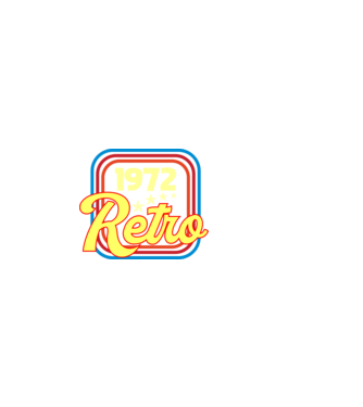 retro születésnapi felirat dátummal 1972 minta sötétkék pólón