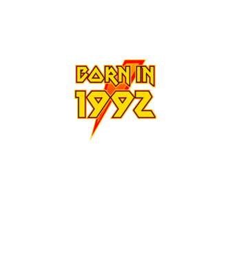 heavy metal born in 1992 minta fekete pólón