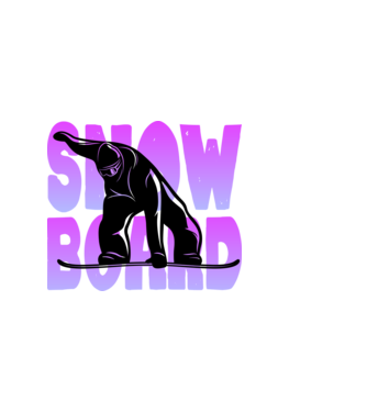 snowboard rider extrém minta fekete pólón