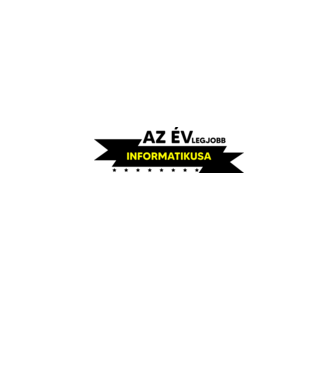 AZ ÉV LEGJOBB INFORMATIKUSA minta fehér pólón