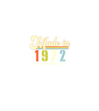 made in 1972, 1st class edition, születésnap, 1972-ben készült minta homokszín pólón