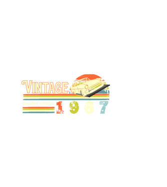 vintage, limited edidtion, retro születésnapi felirat, évszám veterán autóval, 1967 minta fekete pólón