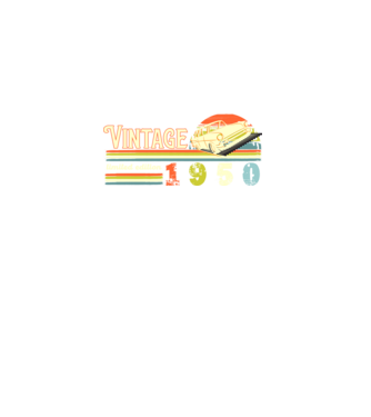 vintage, limited edidtion, retro születésnapi felirat, évszám veterán autóval, 1950 minta fekete pólón