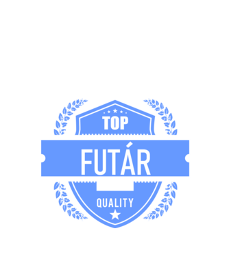 TOP QUALITY FUTÁR APUKA minta fekete pólón