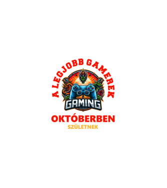A LEGJOBB GAMEREK OKTÓBERBEN SZÜLETNEK minta fekete pólón