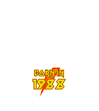 heavy metal born in 1988 minta fehér pólón