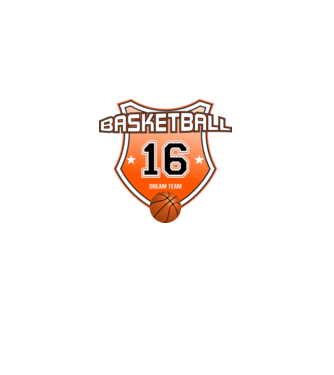 Basketball , kosárlabda mezszám. születésnap szülinapi logó 16 éves minta fehér pólón