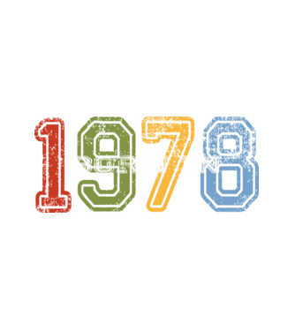born in 1978 születésnapi felirat minta fehér pólón