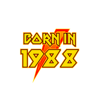 heavy metal born in 1988 minta fehér pólón