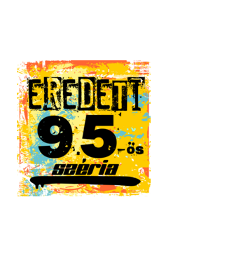 eredeti széria grunge graffiti 95-es, 1995 minta fekete pólón