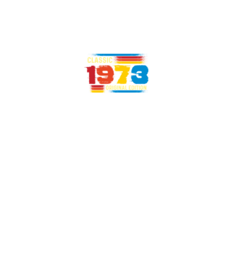 classic, original edition, retro, vintage évszám, születésnapi dátum, 1973 minta fekete pólón