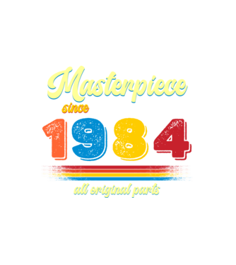 masterpiece all original parts since 1984, mesterdarab, etalon minta fehér pólón