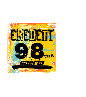 eredeti széria grunge graffiti 98-as, 1998 minta fekete pólón