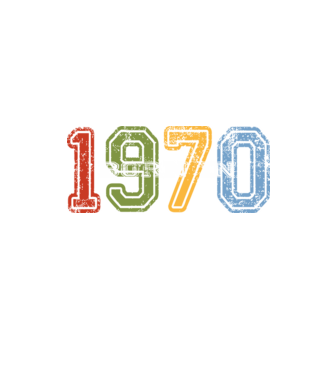 born in 1970 születésnapi felirat minta homokszín pólón