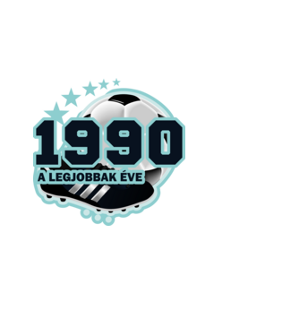 FOCISTÁS SZÜLINAP A LEGJOBBAK ÉVE 1990 minta világoskék pólón