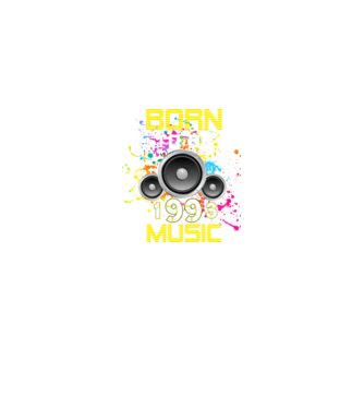 born to be music 1993-ban született, zenés születésnapi póló minta fekete pólón