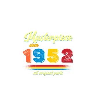 masterpiece all original parts since 1952, mesterdarab, etalon minta fehér pólón