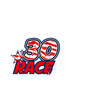 race, rajtszám, USA zászló, szülinapos, 30 éves minta fekete pólón