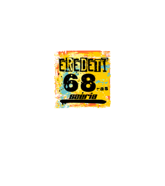 eredeti széria grunge graffiti 68-as. 68 éves minta királykék pólón