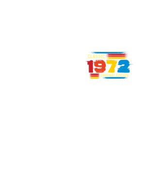 classic, original edition, retro, vintage évszám, születésnapi dátum, 1972 minta neonsárga pólón