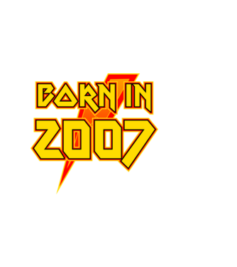 heavy metal born in 2007 minta fekete pólón