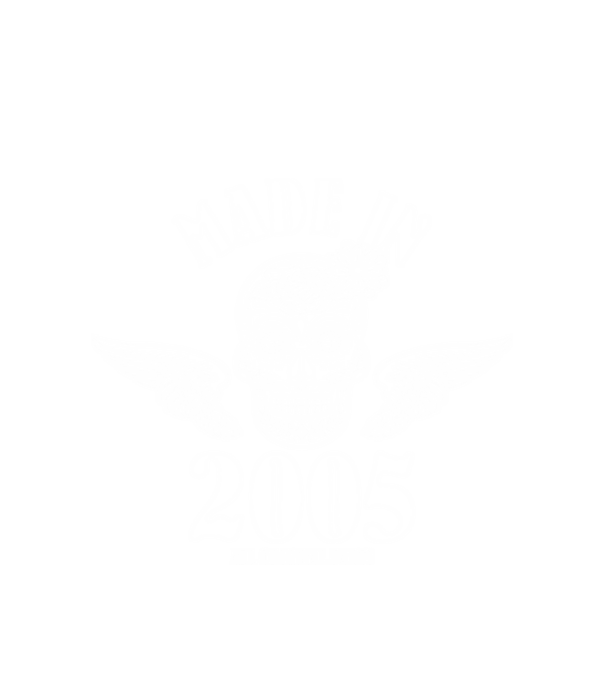 SKULL, koponya MADE IN 2005 minta fehér pólón