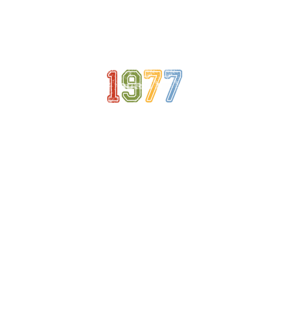 born in 1977 születésnapi felirat minta fekete pólón