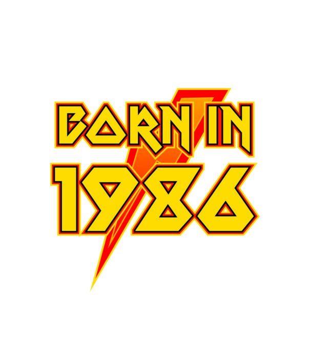 heavy metal born in 1986 minta fehér pólón