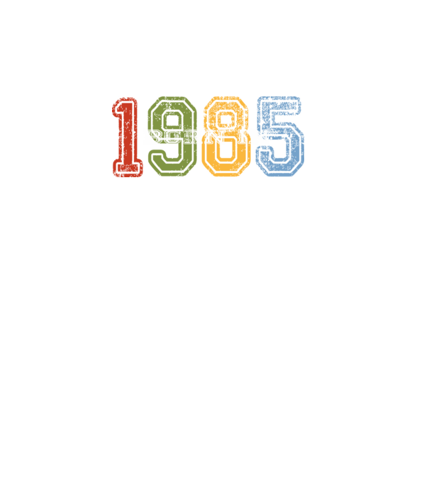 born in 1985 születésnapi felirat minta fekete pólón