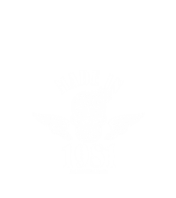 SKULL, koponya MADE IN 1981 minta fekete pólón
