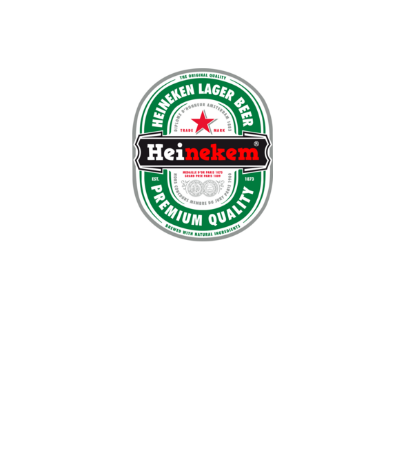 heinekem minta fehér pólón